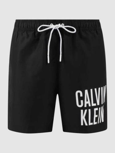 Calvin Klein Underwear Badehose mit Label-Print in Black, Größe S