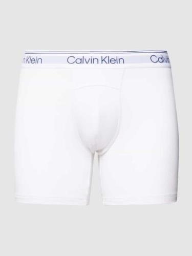 Calvin Klein Underwear Trunks mit Label-Detail in Weiss, Größe XS
