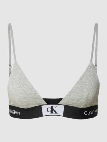 Calvin Klein Underwear Bralette mit elastischem Logo-Bund in Hellgrau ...