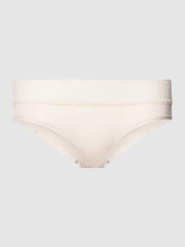 Calvin Klein Underwear Hipster mit Spitzenbesatz und Label-Detail in H...