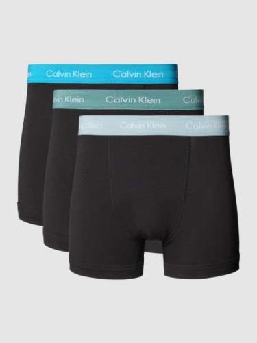 Calvin Klein Underwear Trunks mit Label-Bund im 3er-Pack in Black, Grö...