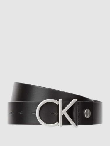 CK Calvin Klein Ledergürtel mit Label-Applikation in Black, Größe 90