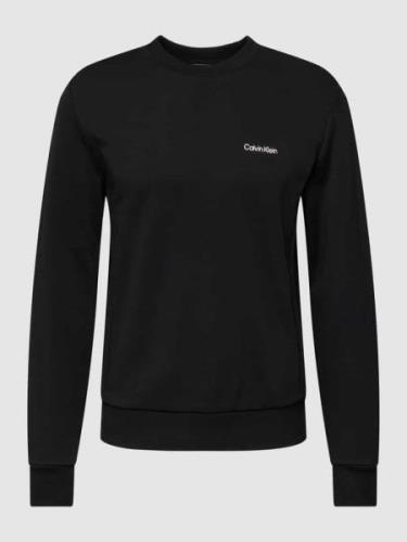 CK Calvin Klein Sweatshirt mit Logo-Detail in Black, Größe S