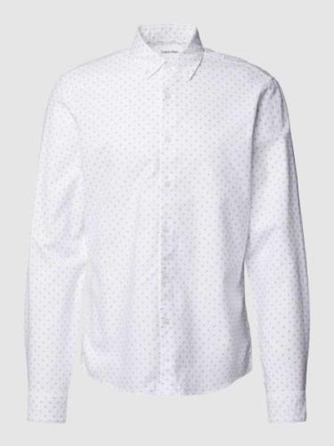 CK Calvin Klein Slim Fit Business-Hemd mit Label-Stitching Modell 'OXF...