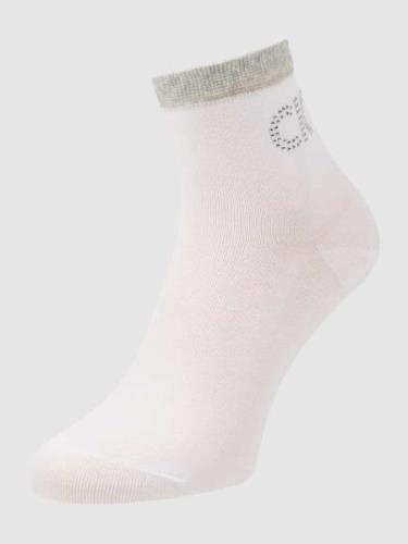 CK Calvin Klein Socken mit Strasssteinen in Weiss, Größe One Size