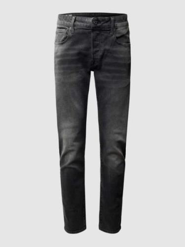 G-Star Raw Slim Fit Jeans mit Knopfleiste in Mittelgrau, Größe 30/34