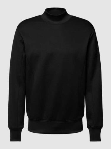 G-Star Raw Sweatshirt in unifarbenem Design mit Stehkragen in Black, G...