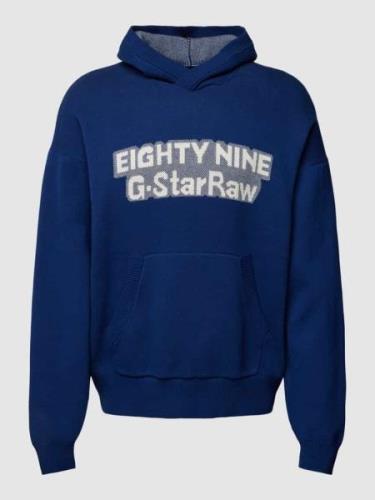 G-Star Raw Strickpullover mit Label-Print in Royal, Größe M