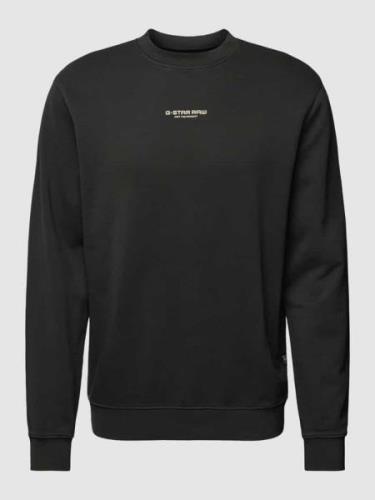 G-Star Raw Sweatshirt mit Rundhalsausschnitt in Dunkelgrau, Größe M