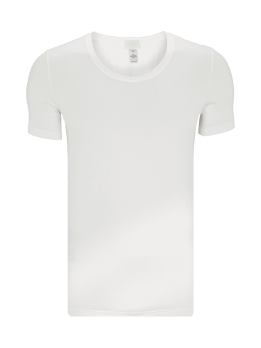 Hanro T-Shirt mit Rundhalsausschnitt in Weiss, Größe S