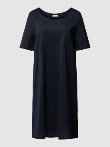 Hanro Nachthemd mit Brusttasche in Black, Größe XS