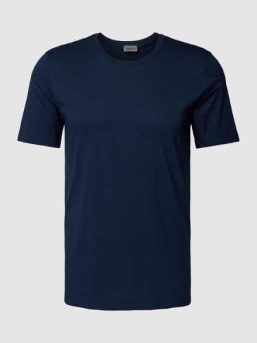 Hanro T-Shirt mit Rundhalsausschnitt in Dunkelblau, Größe M