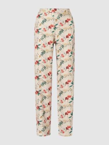 Hanro Pyjama-Hose mit floralem Muster in Sand, Größe XS