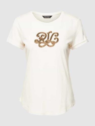 Lauren Ralph Lauren T-Shirt mit Label-Paillettenbesatz Modell 'HALLY' ...