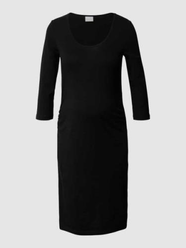 Mamalicious Umstands-Kleid mit Raffungen in Black, Größe S