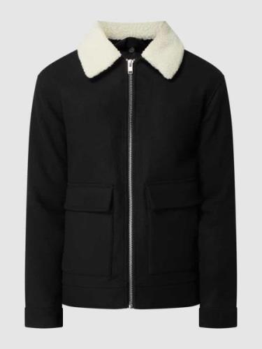 Minimum Jacke aus Wollmischung Modell 'Thorkins' in Black, Größe S
