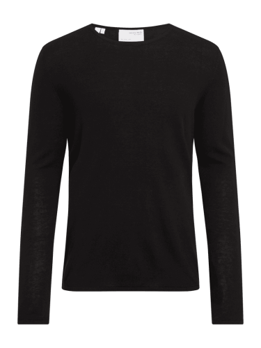 SELECTED HOMME Pullover mit Bio-Baumwolle Modell 'Rome' in Black, Größ...