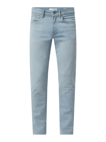SELECTED HOMME Slim Fit Jeans mit Stretch-Anteil Modell 'Leon' in Hell...