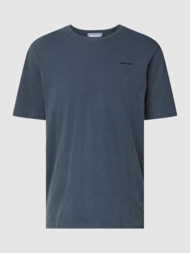 Superdry T-Shirt mit Label-Stitching in Marine, Größe XL