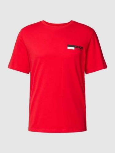 Jack & Jones T-Shirt mit Label-Print Modell 'CORP' in Kirsche, Größe M