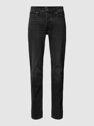 Jack & Jones Tapered Fit Jeans im 5-Pocket-Design in Black, Größe 29/3...