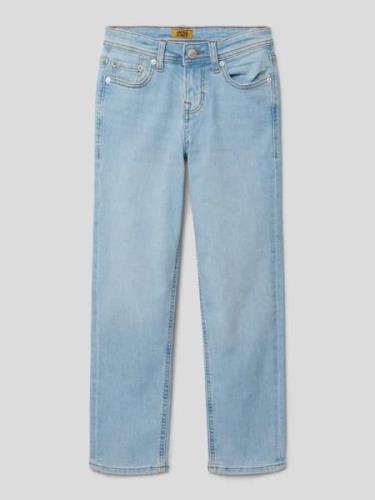 Jack & Jones Regular Fit Jeans mit Label-Patch Modell 'CLARK' in Hellb...