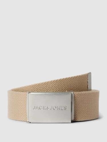 Jack & Jones Gürtel mit Klickverschluss Modell 'SOLID' in Beige, Größe...