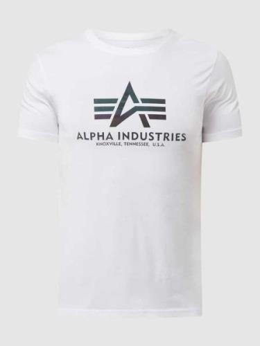 Alpha Industries T-Shirt mit Logo in Weiss, Größe XXL