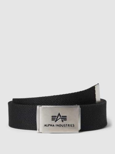Alpha Industries Gürtel mit Label-Prägung Modell 'Big A' in Black, Grö...