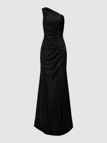 Luxuar Abendkleid mit One-Shoulder-Träger in Black, Größe 44