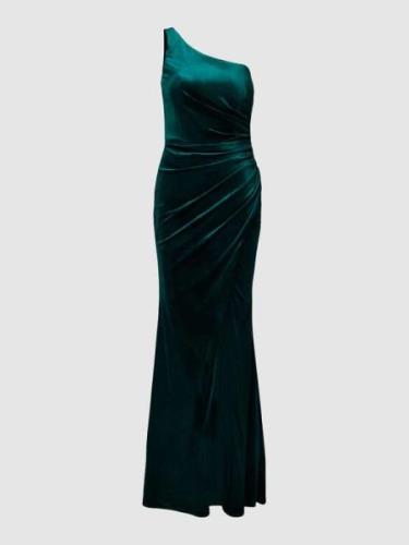 Luxuar Abendkleid mit One-Shoulder-Träger in Gruen, Größe 48