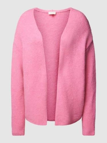 Milano Italy Cardigan mit überschnittenen Schultern in Pink, Größe L