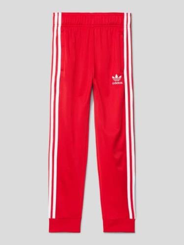 adidas Originals Sweatpants mit Label-Stitching in Rot, Größe 170