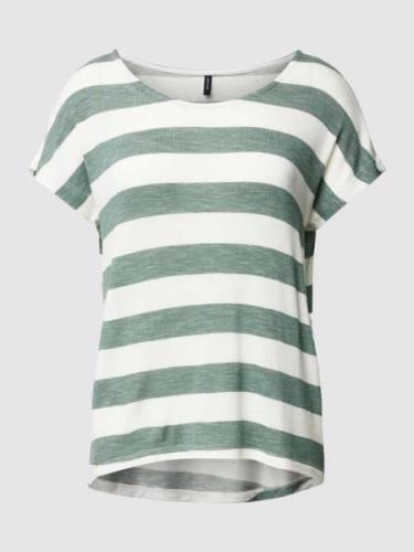 Vero Moda T-Shirt mit Streifenmuster in Schilf, Größe S
