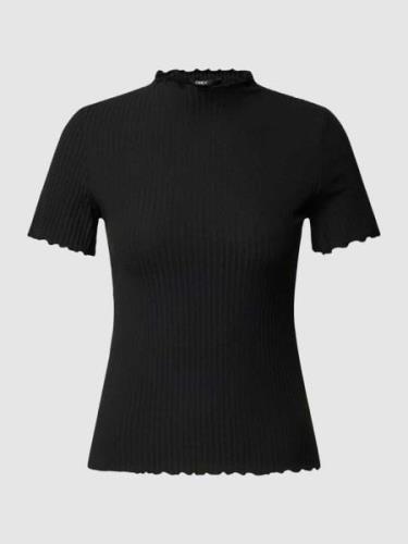 Only T-Shirt mit Turtleneck Modell 'EMMA' in Black, Größe XS
