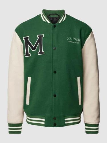 Only & Sons College-Jacke mit Label-Stitching Modell 'JAY' in Dunkelgr...