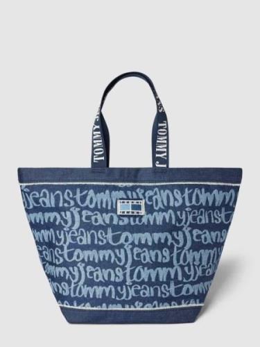 Tommy Jeans Shopper mit Logo-Stitching Modell 'HERITAGE' in Jeansblau,...