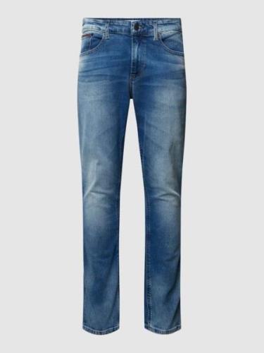Tommy Jeans Slim Fit Jeans mit Stretch-Anteil Modell 'Austin' in Hellb...
