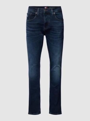 Tommy Jeans Slim Tapered Fit Jeans mit Label-Stitching Modell 'AUSTIN'...