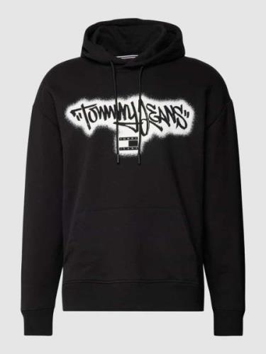Tommy Jeans Hoodie mit Känguru-Tasche in Black, Größe XS