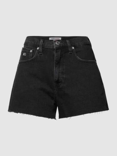 Tommy Jeans Jeansshorts mit Label-Patch in Black, Größe 29