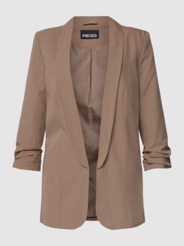 Pieces Blazer mit Schalkragen in Taupe, Größe XS