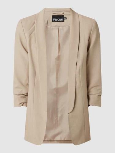 Pieces Blazer mit Schalkragen in Beige, Größe L