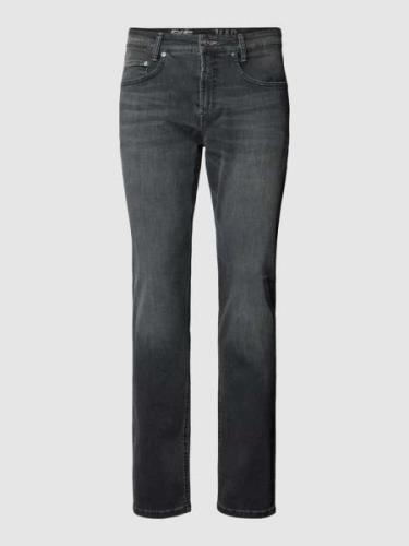 MAC Regular Fit Jeans mit Knopfverschluss Modell "ARNE PIPE" in Mittel...