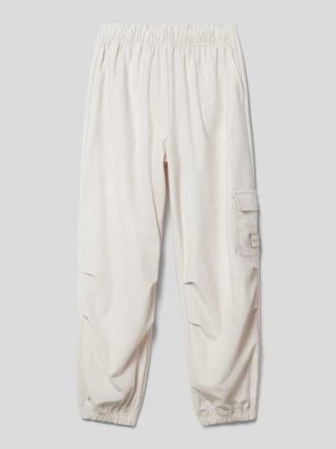 Calvin Klein Jeans Hose mit Label-Patch Modell 'PARACHUTE' in Ecru, Gr...
