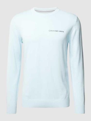 Calvin Klein Jeans Strickpullover mit Label-Print Modell 'INSTITUTIONA...