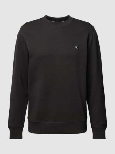 Calvin Klein Jeans Sweatshirt mit Logo-Patch Modell 'EMBRO' in Black, ...