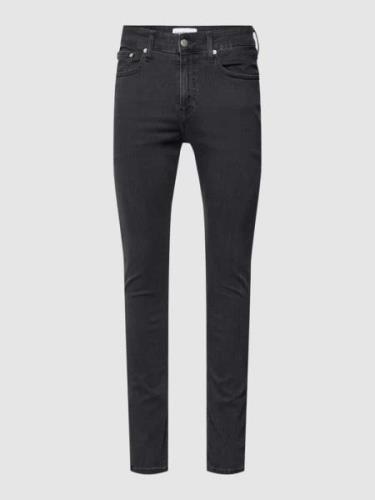 Calvin Klein Jeans Skinny Fit Jeans im 5-Pocket-Design in Dunkelgrau, ...