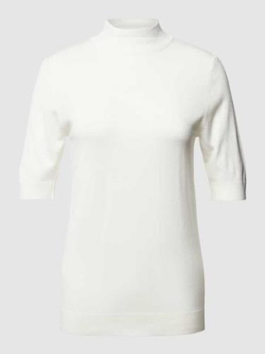 ICHI T-Shirt in Strick-Optik Modell 'Mafa' in Offwhite, Größe XL