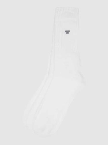 Tom Tailor Socken aus Baumwollmischung im 3er-Pack in Weiss, Größe 39/...